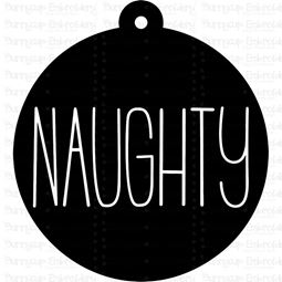 Naughty Farmhouse Christmas Gift Tag SVG