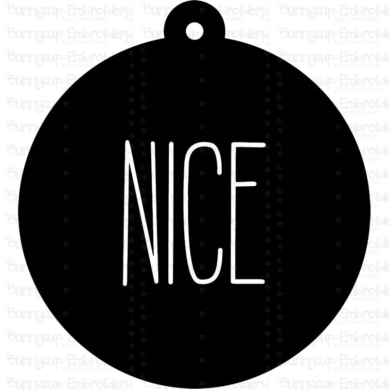 Nice Farmhouse Christmas Gift Tag SVG