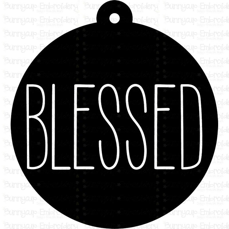 Blessed Farmhouse Christmas Gift Tag SVG