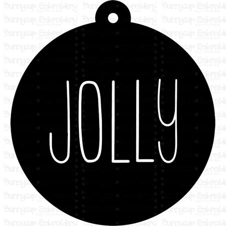 Jolly Farmhouse Christmas Gift Tag SVG