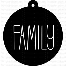 Family Farmhouse Christmas Gift Tag SVG
