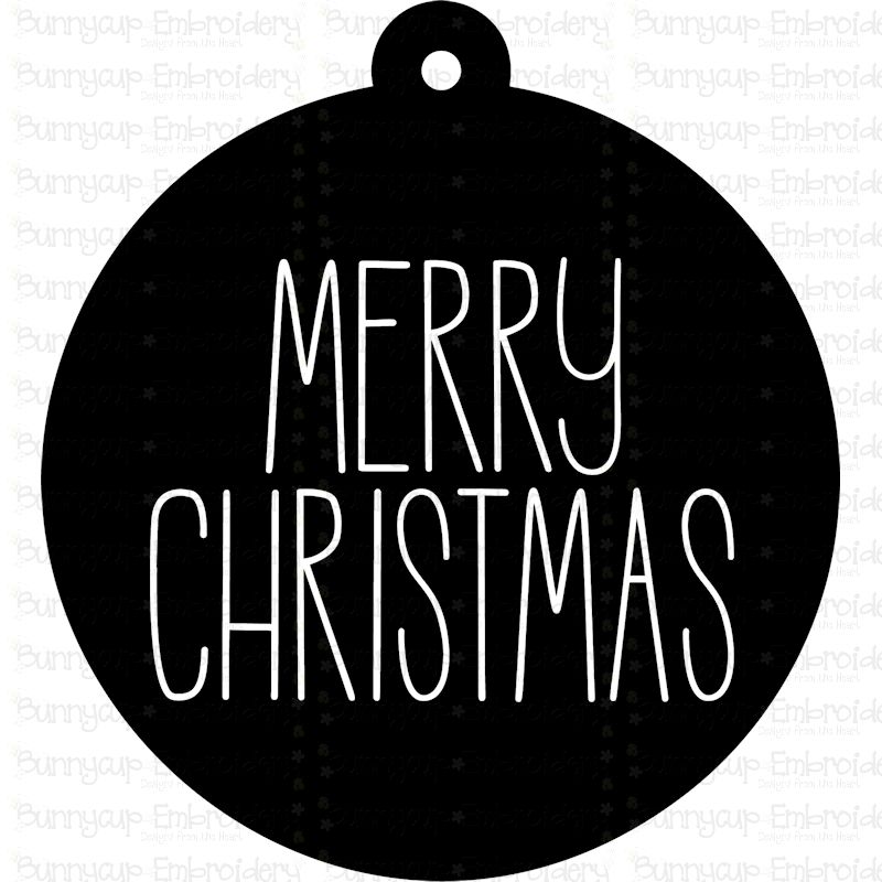 Merry Christmas Farmhouse Christmas Gift Tag SVG