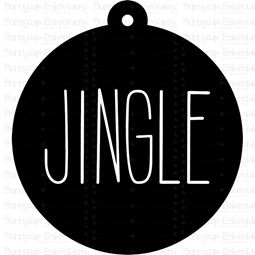 Jingle Farmhouse Christmas Gift Tag SVG