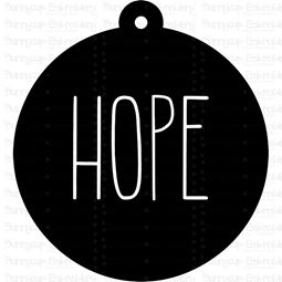 Hope Farmhouse Christmas Gift Tag SVG