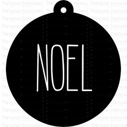 Noel Farmhouse Christmas Gift Tag SVG