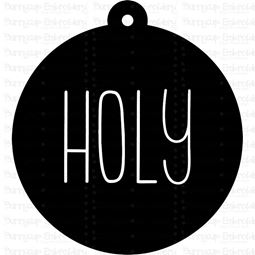 Holy Farmhouse Christmas Gift Tag SVG