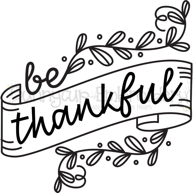 Be Thankful SVG