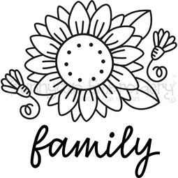 Sunflower Family SVG