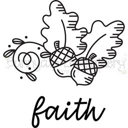 Acorns Faith SVG