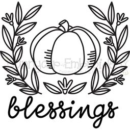 Pumpkin Blessings SVG