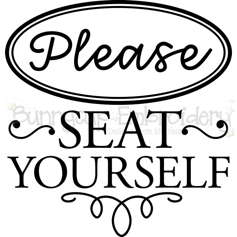 Please Seat Yourself SVG