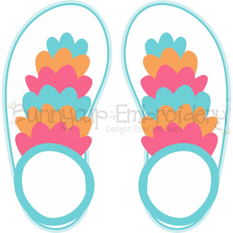 Ruffle Flip Flops SVG