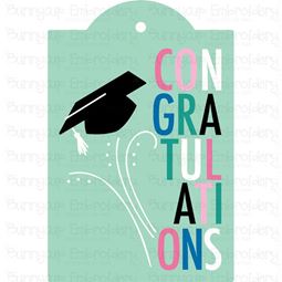 Graduation Congratulations Gift Tag SVG