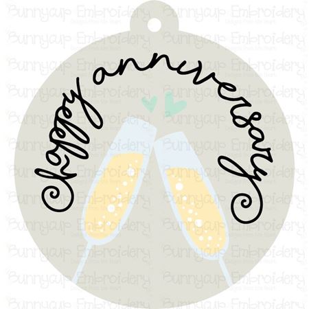 Happy Anniversary Gift Tag SVG
