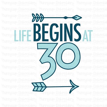 Life Begins at 30 SVG