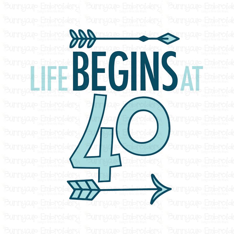 Life Begins at 40 SVG