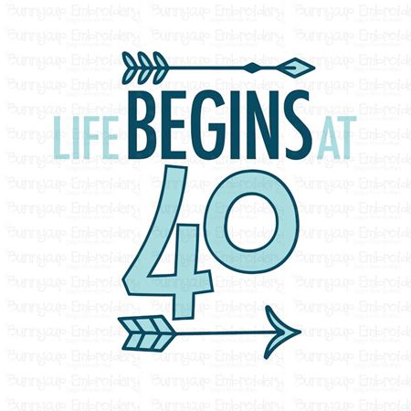 Life Begins at 40 SVG