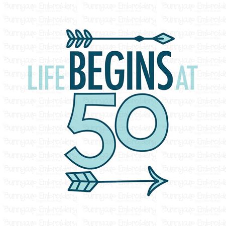 Life Begins at 50 SVG