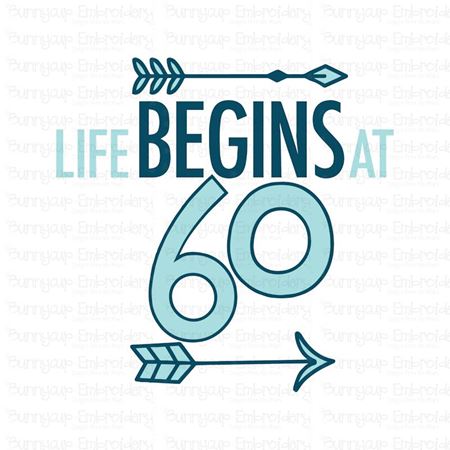 Life Begins at 60 SVG