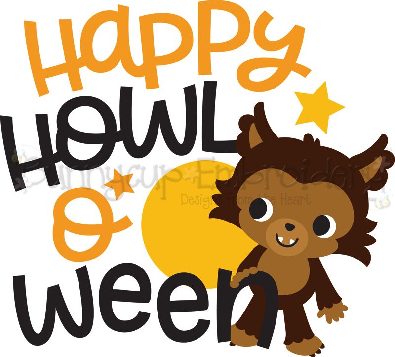 Happy Howloween Werewolf SVG