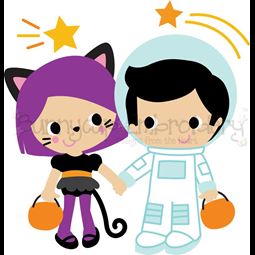 Astronaut and Cat Costumes SVG