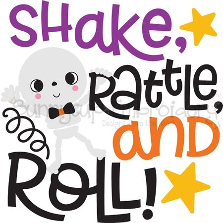 Shake Rattle And Roll Skeleton SVG