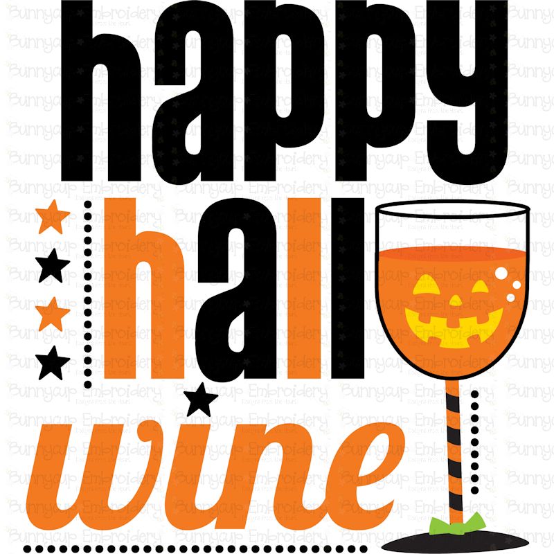 Happy Hallo Wine SVG