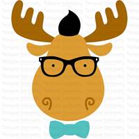 Hipster Animal Faces SVG
