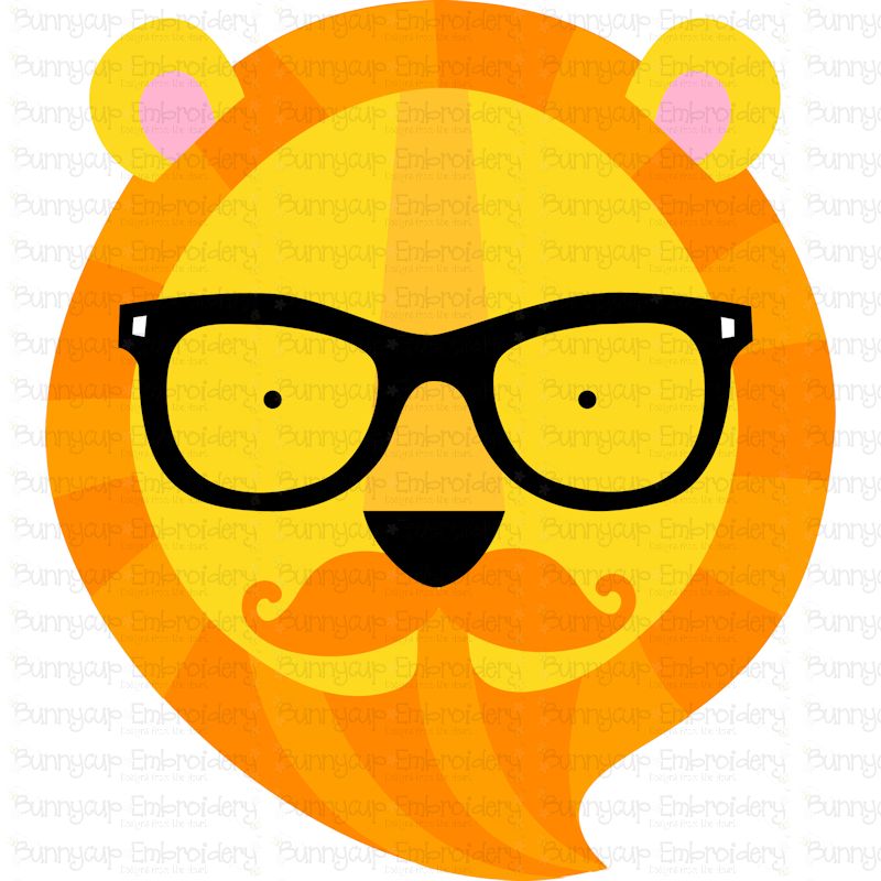 Hipster Tiger Face SVG
