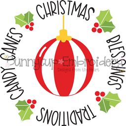 Christmas Circle SVG