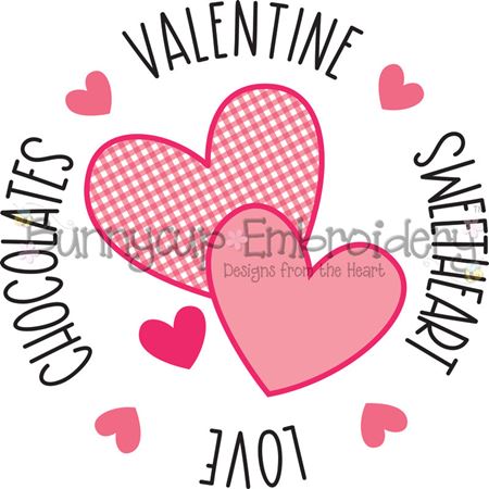 Valentine's Day Circle SVG