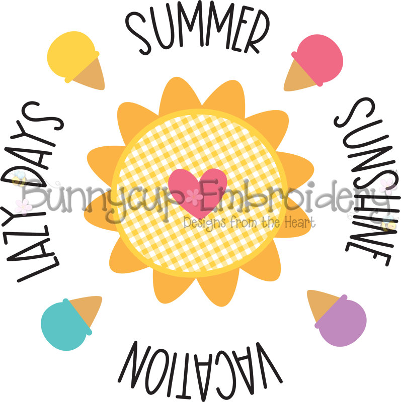Summer Circle SVG