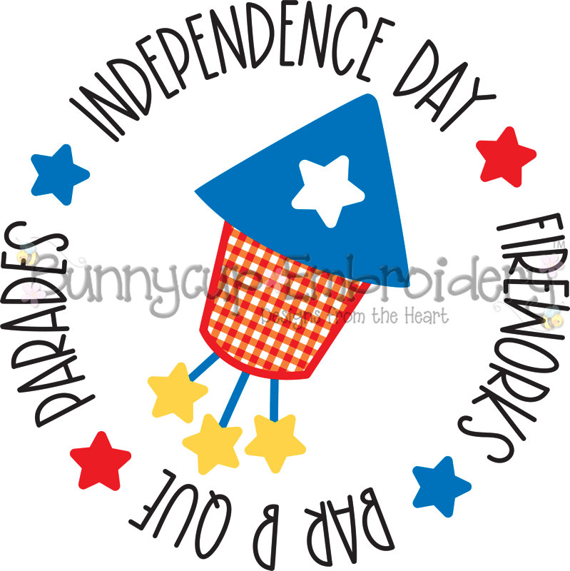 Independence Day Circle SVG