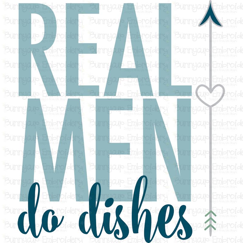 Real Men Do Dishes SVG