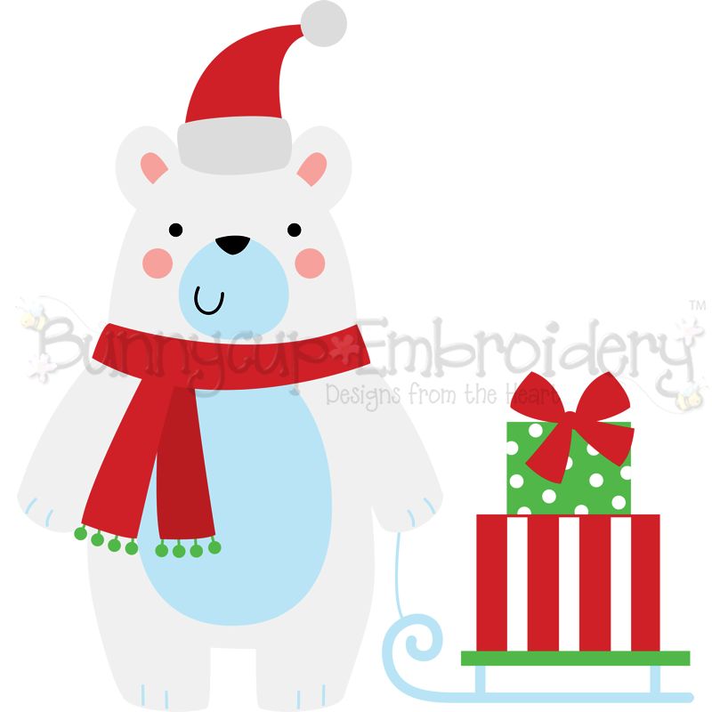 Christmas Polar Bear SVG
