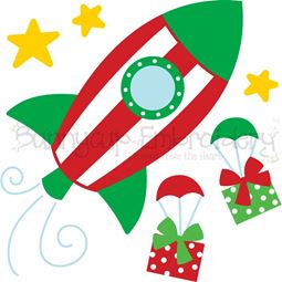Christmas Rocket SVG