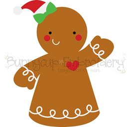 Christmas Gingerbread Girl SVG