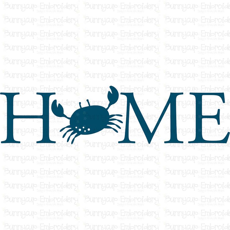 Home With Crab SVG