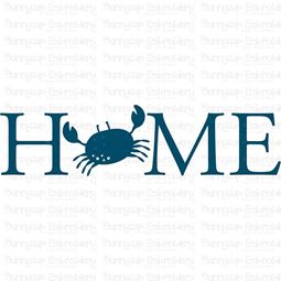 Home With Crab SVG