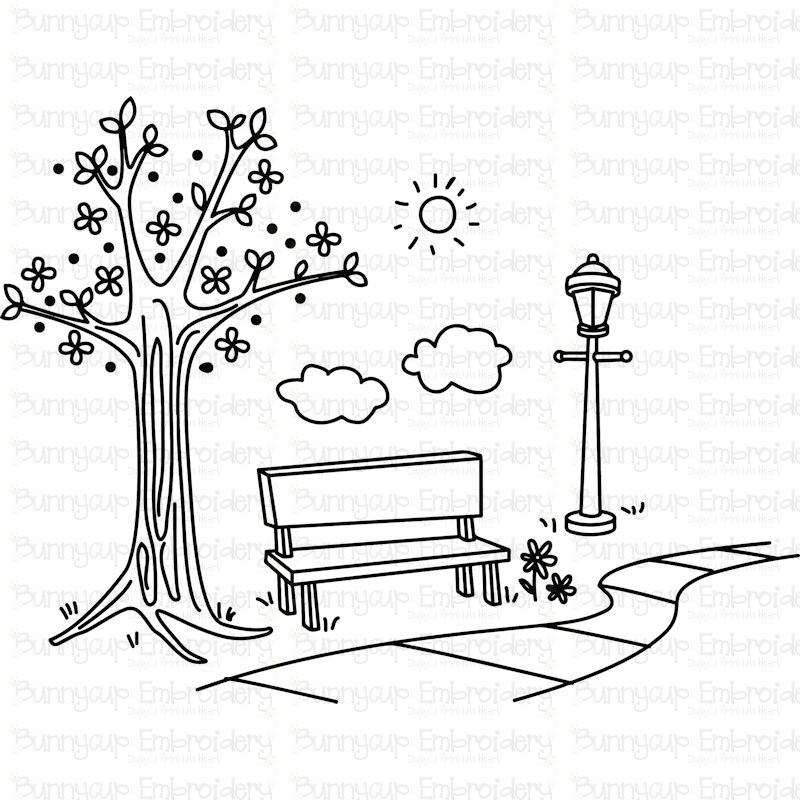 Park Bench SVG