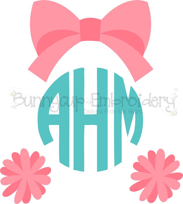 Cheerleader Monogram Topper SVG