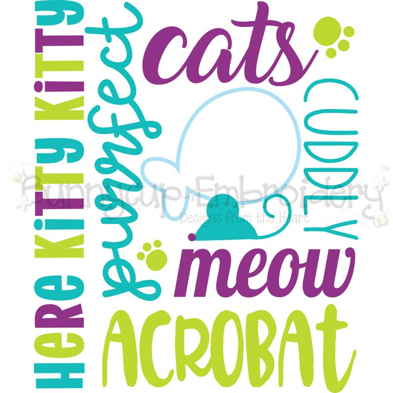 Cat Subway Art SVG