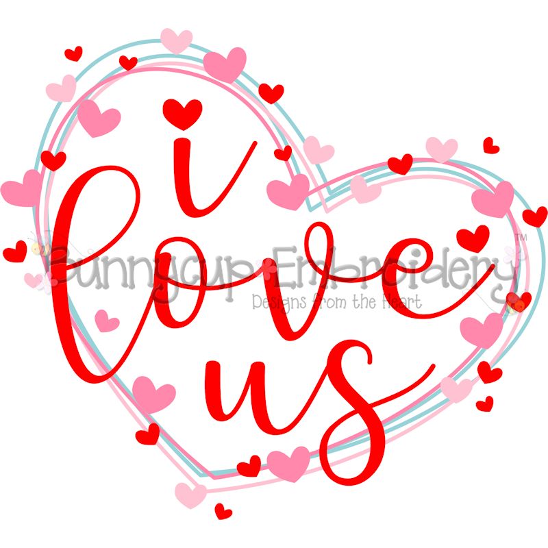I Love Us SVG