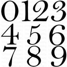 Est Numbers Set SVG