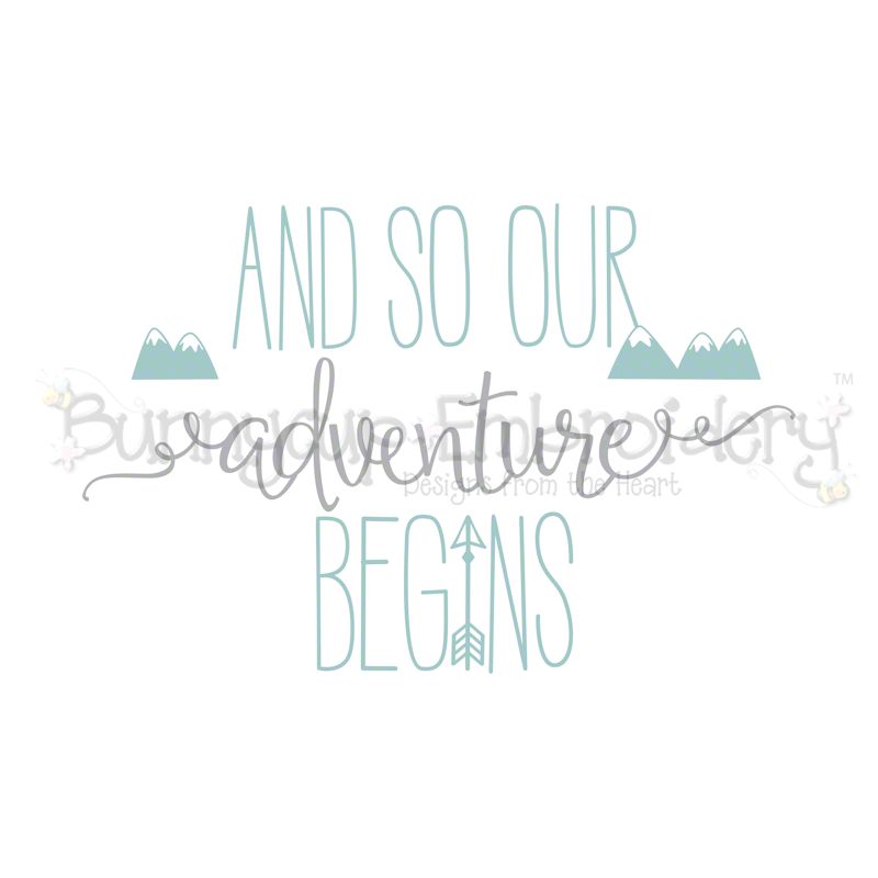 And So Our Adventure Begins SVG