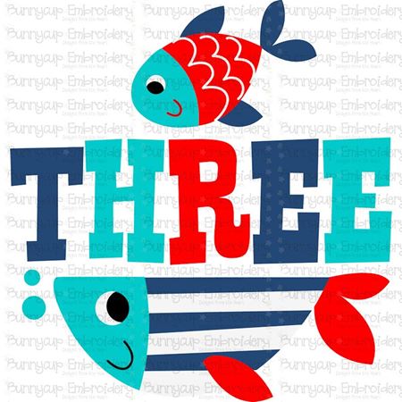 Three Fish SVG