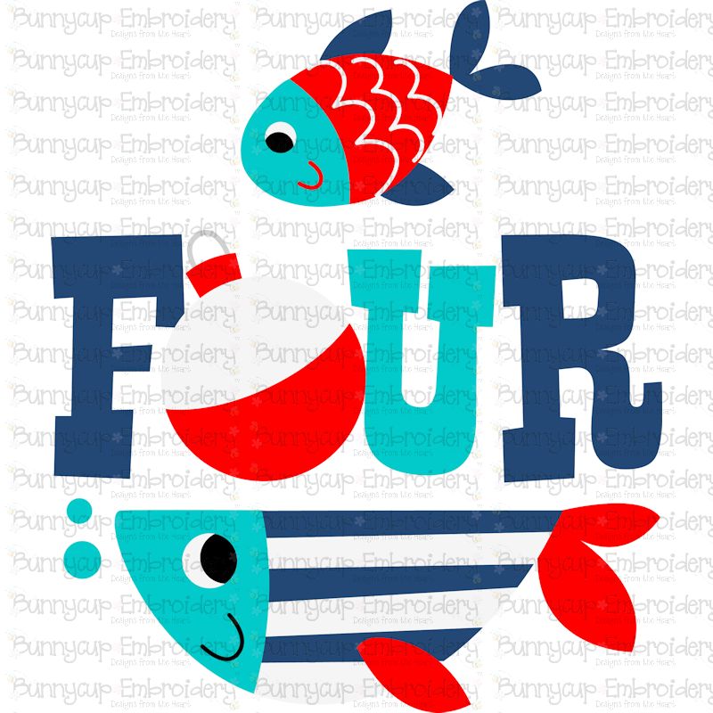 Four Fish SVG