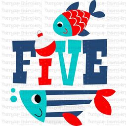 Five Fish SVG