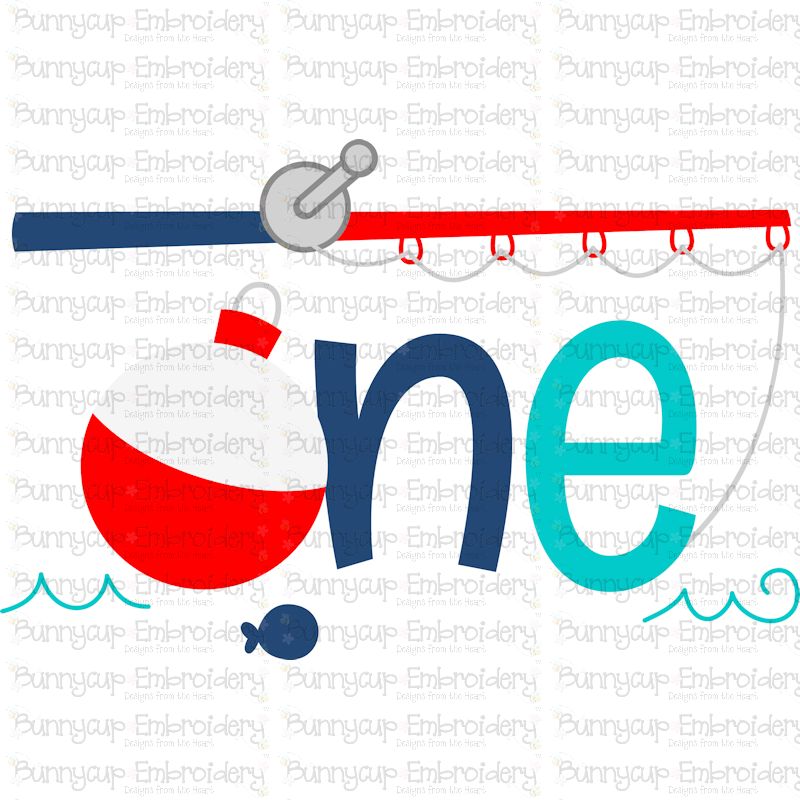 One Fishing Rod  SVG