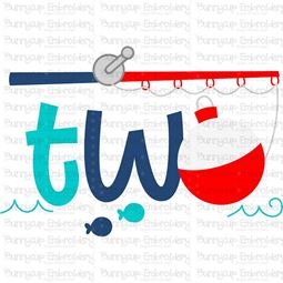 Two Fishing Rod  SVG